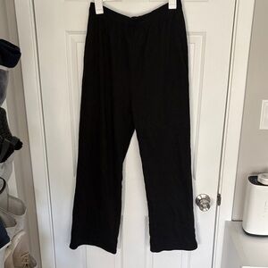 Black Wide Leg Sweatpants
